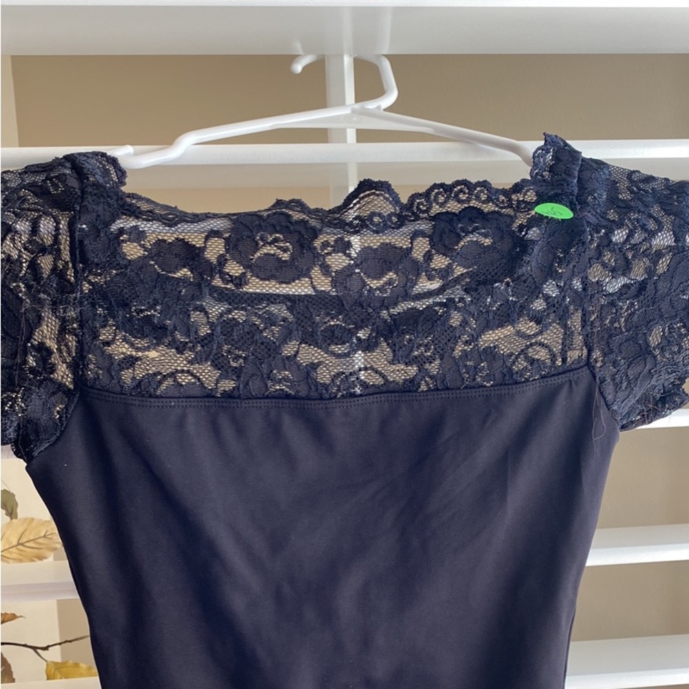 Women’s XS black lace leotard